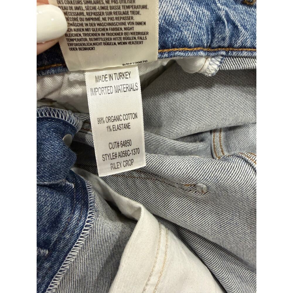 Agolde Riley High Rise Straight Crop Size 30 - Picture 6 of 7